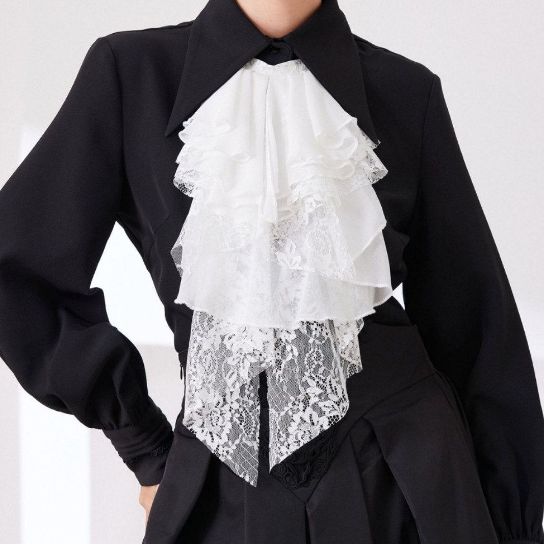 Women'S Fashion Victorian - อุปกรณ์เสริมเครื่องแต่งกาย ปกเสื้อลูกไม้แบบถอดได้ สไตล์ยุคกลาง ปกเสื้อปลอมแบบวินเทจ คอสตูมวิคตอเรียน ปกเสื้อระบายแบบโอเปร่า