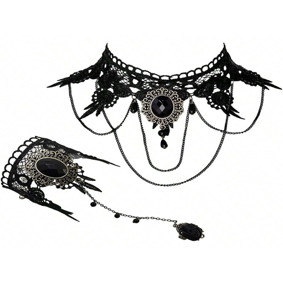 ใหม่เซ็กซี่แบบกอธิคChokersคริส - Women'S Fashion Victorian บทวิจารณ์และราคา