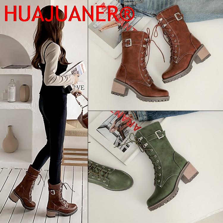 HUAJUANER 2026 ขนาดใหญ่ 45 ฤดู - Women'S Fashion Riding Boots บทวิจารณ์และราคา