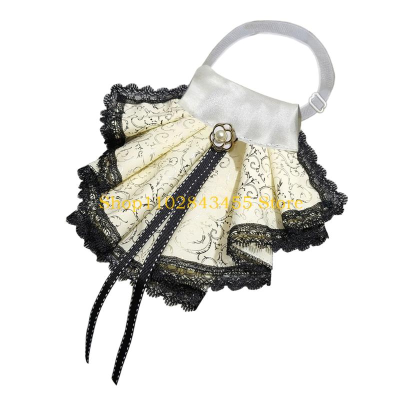 49MC Elegant Lace Jabot ที่ถอด - Women'S Fashion Victorian บทวิจารณ์และราคา