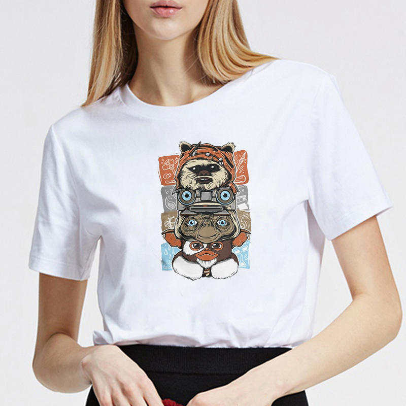เสื้อยืดคอกลมคอกลมแขนสั้นลายหน - Women'S Fashion In The 80S บทวิจารณ์และราคา