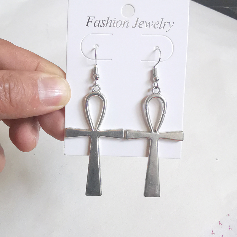 อียิปต์ Big Ankh Crosses Drop  - Women Fashion Egypt บทวิจารณ์และราคา