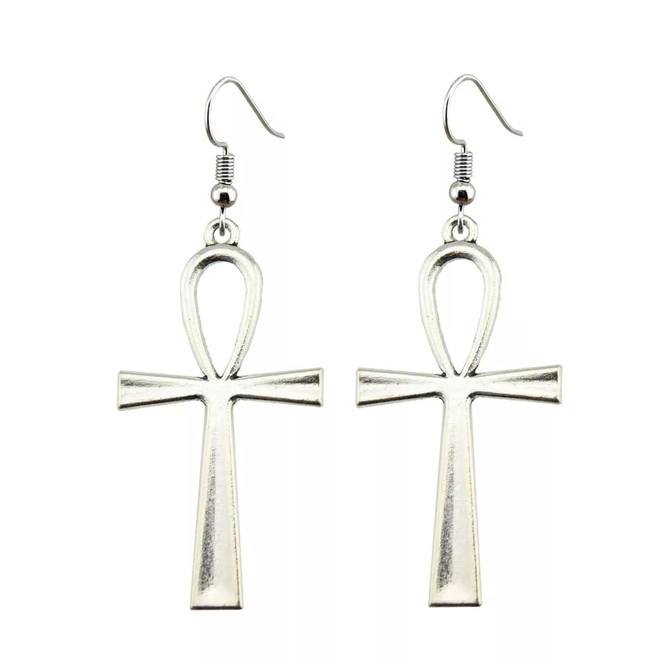 อียิปต์ Big Ankh Crosses Drop  - Women Fashion Egypt บทวิจารณ์และราคา