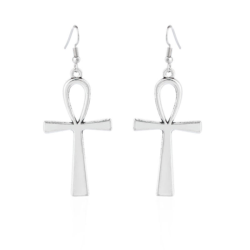 อียิปต์ Big Ankh Crosses Drop  - Women Fashion Egypt บทวิจารณ์และราคา