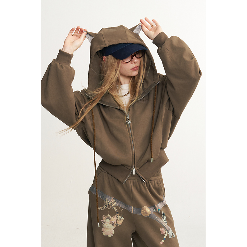 ชุดสเวตสูทลำลองน่ารักสำหรับผู้ - Women'S Fashion Zip Hoodie บทวิจารณ์และราคา