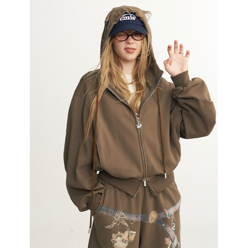ชุดสเวตสูทลำลองน่ารักสำหรับผู้ - Women'S Fashion Zip Hoodie บทวิจารณ์และราคา