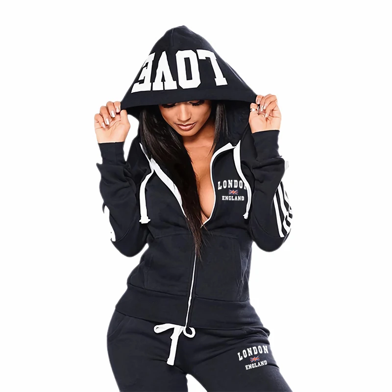ชุดวอร์มลำลองคุณภาพสูงสำหรับผู - Women'S Fashion Zip Hoodie บทวิจารณ์และราคา