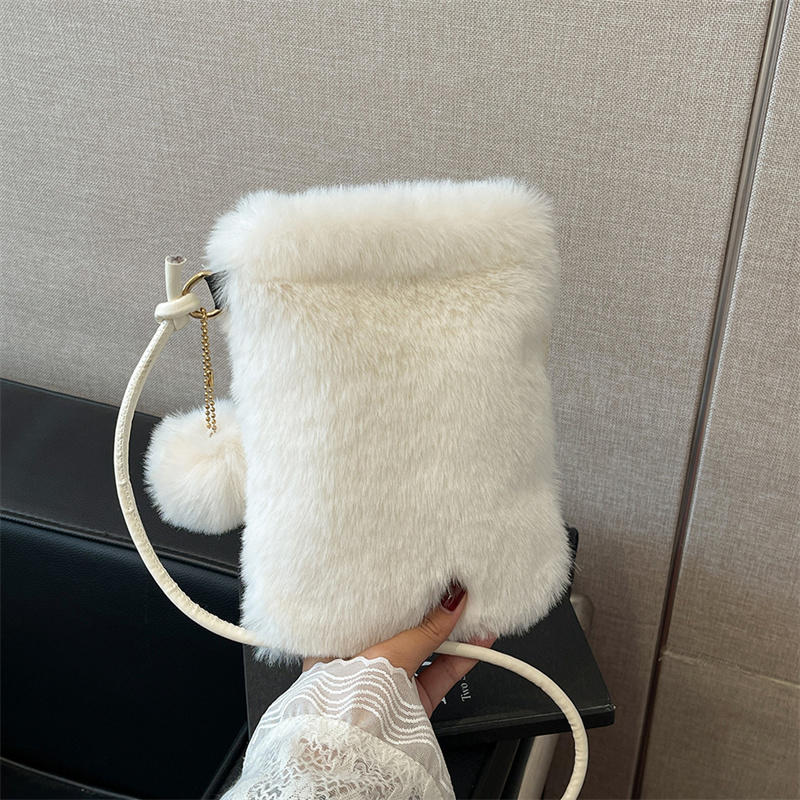 กระเป๋าโทรศัพท์ขนปุย สีพื้น เร - Coin Purse Women บทวิจารณ์และราคา