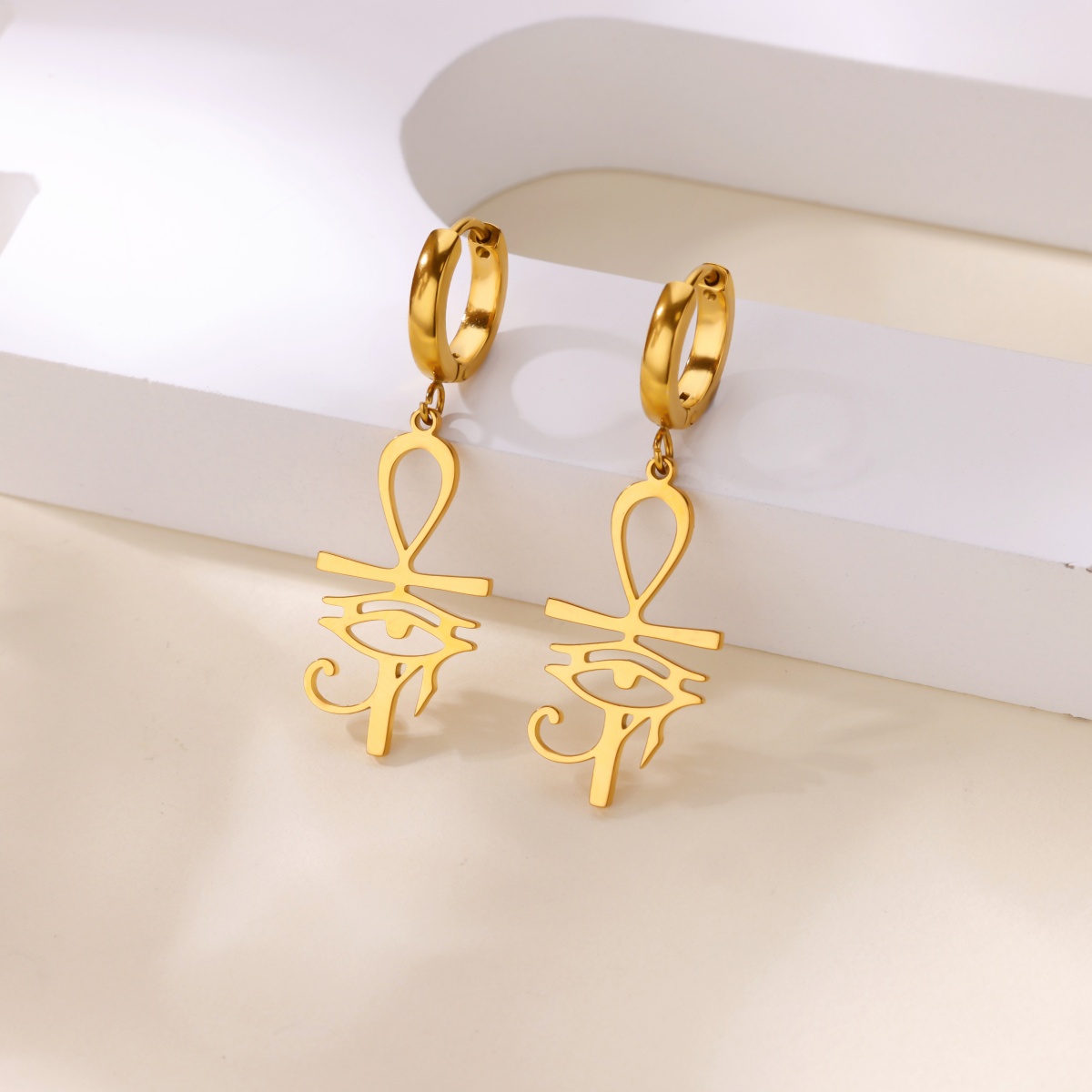 ต่างหูจี้รูปดวงตาแห่งฮอรัสอียิ - Women Fashion Egypt บทวิจารณ์และราคา