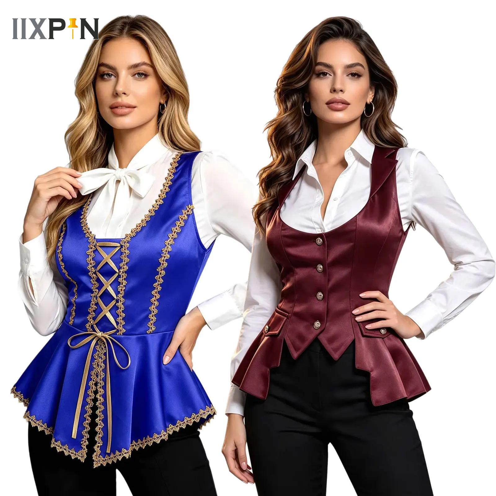 เสื้อกั๊กผ้าซาตินสไตล์วิคตอเรี - Women'S Fashion Victorian บทวิจารณ์และราคา