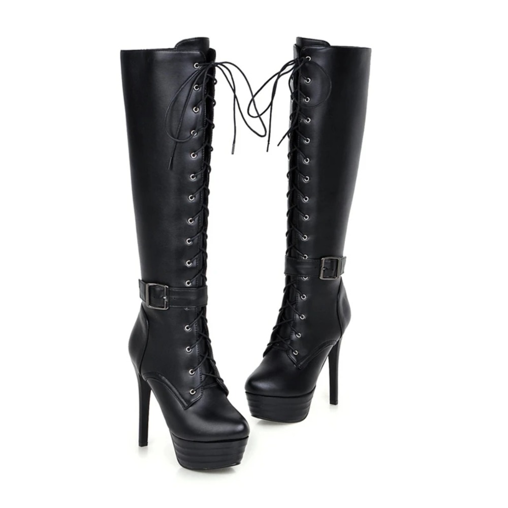 รองเท้าบูทสูงถึงเข่า ผู้หญิง แ - Women'S Fashion Riding Boots บทวิจารณ์และราคา