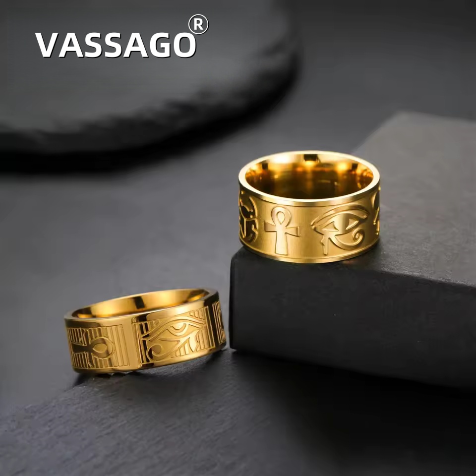 แหวนสแตนเลสสตีล VASSAGO ลายกาง - Women Fashion Egypt บทวิจารณ์และราคา