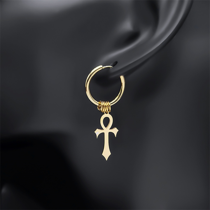 ห่วงกางเขนสไตล์อียิปต์ต่างหูแบ - Women Fashion Egypt บทวิจารณ์และราคา